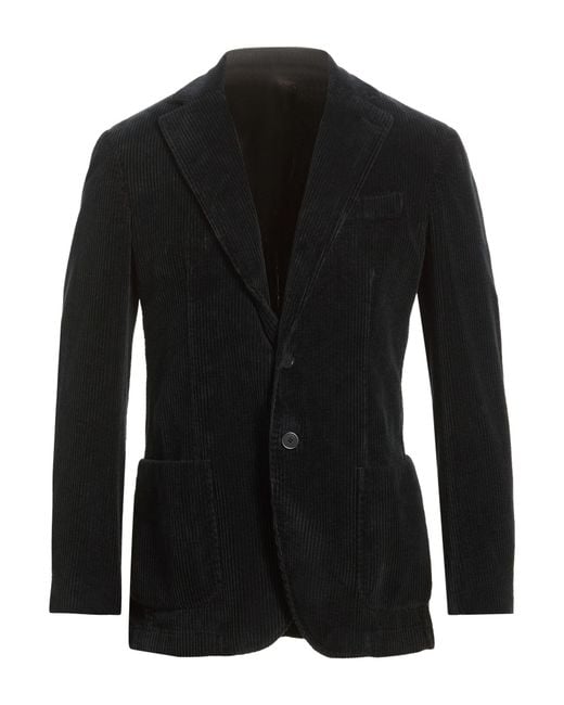 Santaniello Black Blazer Cotton for men