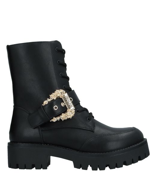 Versace Jeans Couture Black Ankle Boots