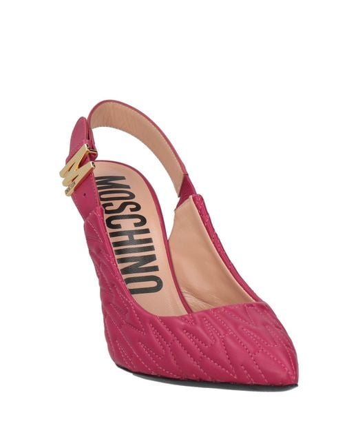 Moschino Pink Pumps Leather