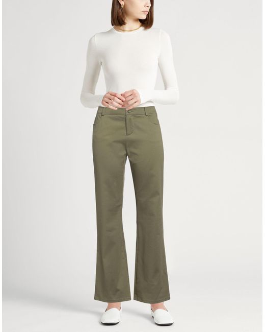 Alberta Ferretti Green Trouser