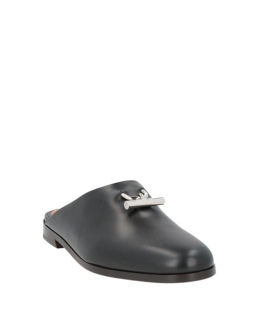 McQueen Gray Mules & Clogs