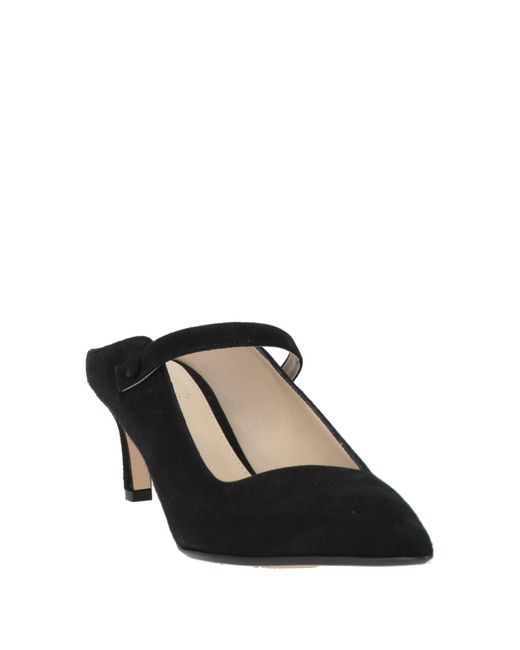 Theory Black Mules & Clogs Leather