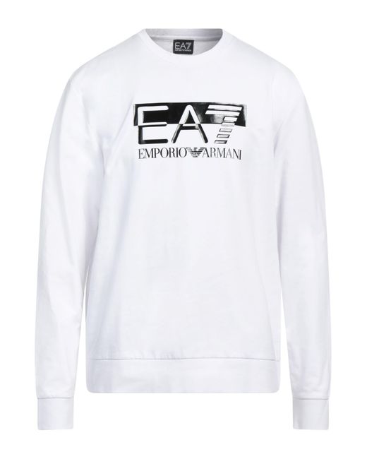 Felpa di EA7 in White da Uomo