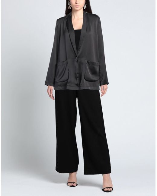 Herno Black Blazer Polyester