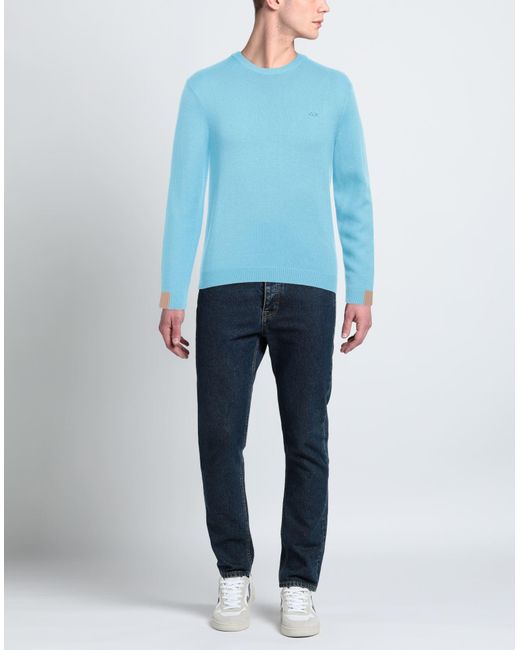 Sun 68 Blue Sweater for men