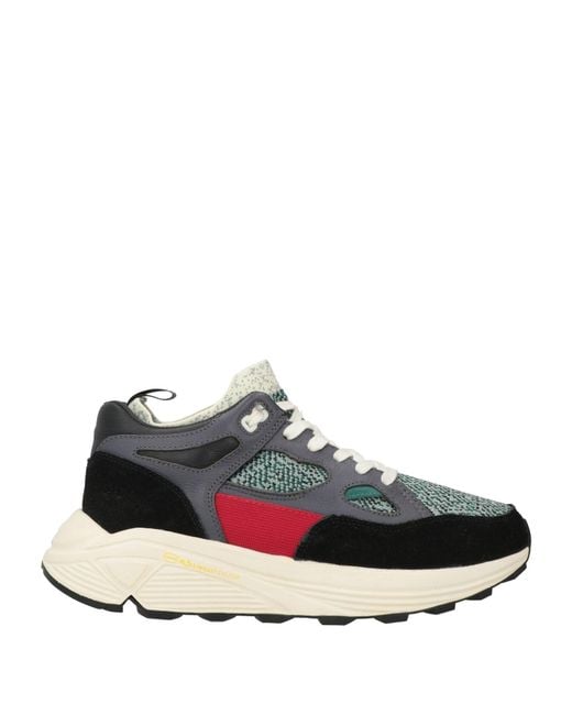 Brandblack Gray X Maison Kitsuné Charcoal Sneakers Textile Fibers, Leather for men