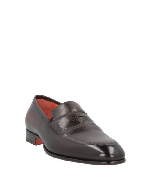 Santoni Gray Loafers for men
