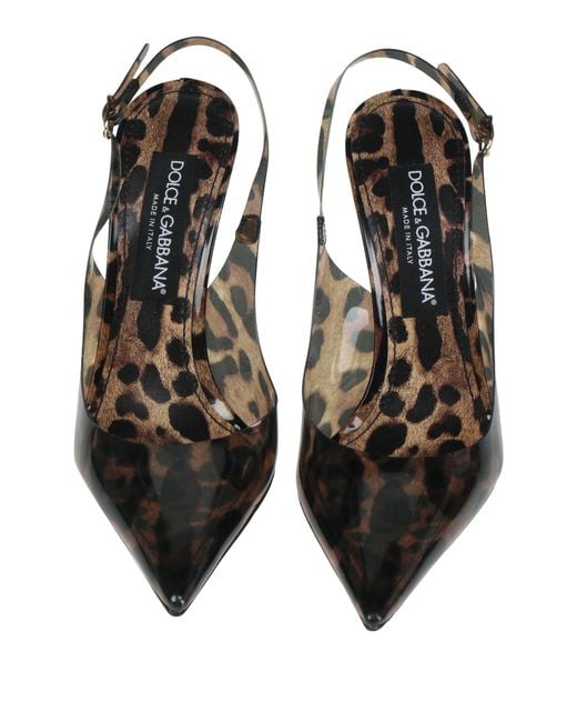 Dolce & Gabbana Metallic Camel Pumps Pvc