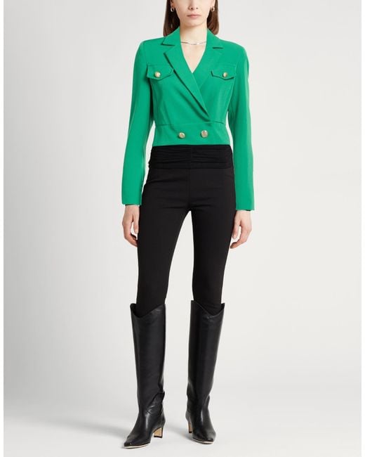 Liu Jo Green Jacket Polyester, Elastane