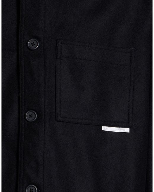 GR10K Blue Jacket Wool, Polyamide for men