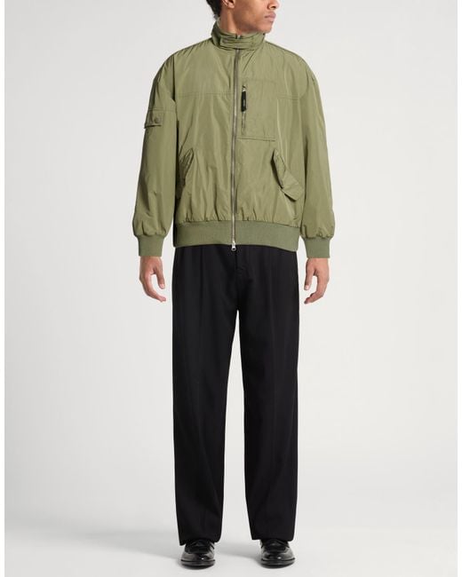 Aspesi Green Jacket Polyester, Polyamide, Elastane for men