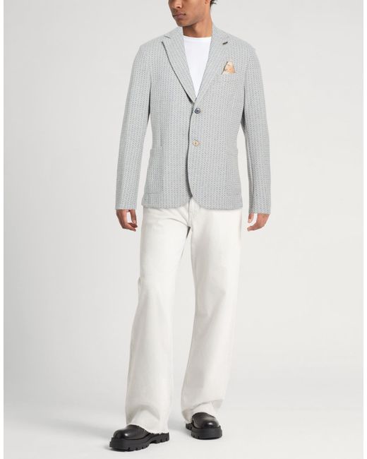 Bob Gray Blazer Cotton, Polyester, Viscose, Linen, Elastane for men