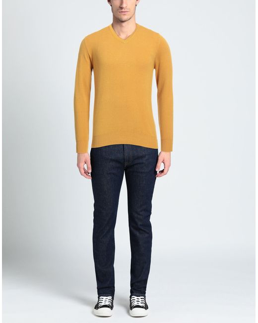 Cashmere Company Yellow Jumper for men