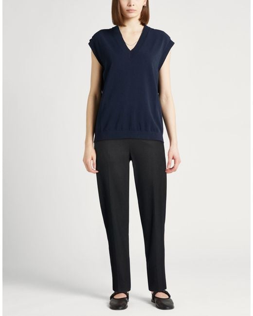 Agnona Black Pants Wool, Cashmere, Elastane