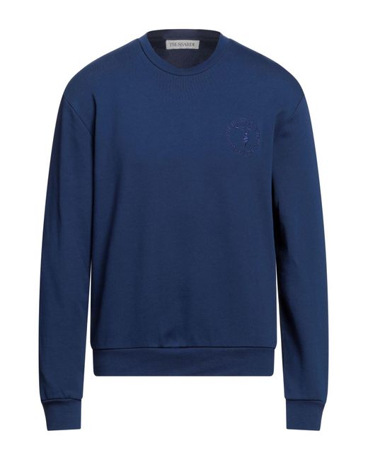 Trussardi Blue Sweatshirt for men