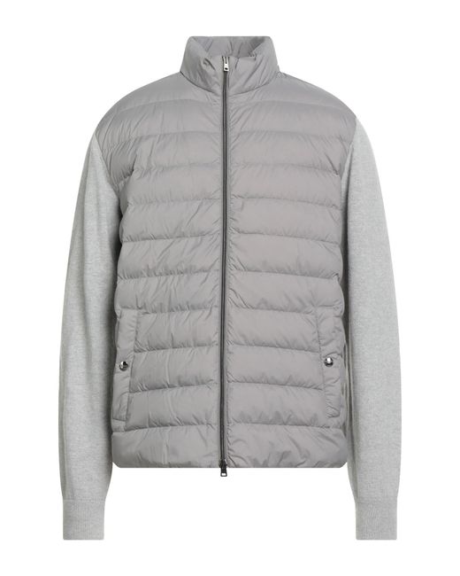 Herno Gray Puffer Wool, Polyester, Polyamide, Polyurethane for men