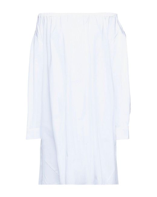 Grifoni White Mini Dress Acetate, Silk