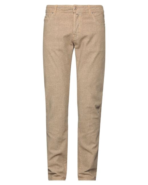 Jacob Cohen Natural Sand Pants Cotton, Elastane, Polyester for men