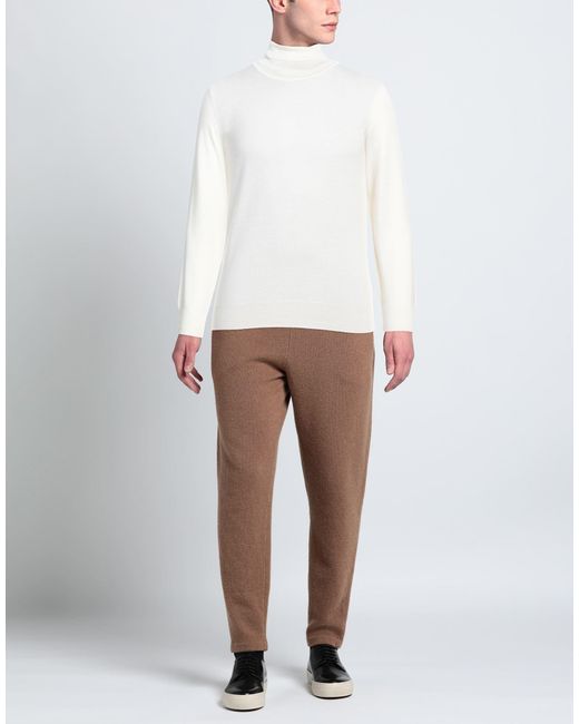 Cruciani White Turtleneck for men