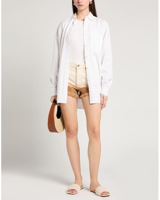 Alanui Natural Denim Shorts