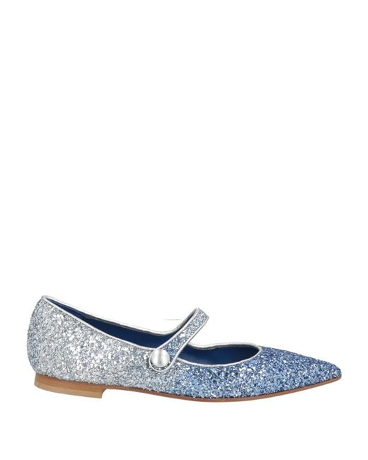 PROSPERINE® Blue Ballet Flats Leather