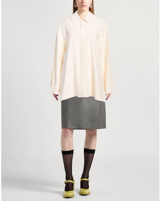 Liviana Conti White Ivory Shirt Viscose, Acetate