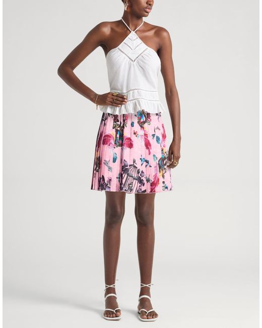 Versace Jeans Couture Pink Mini Skirt Polyester