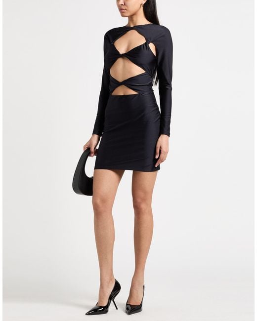 Coperni Black Mini Dress Polyamide, Elastane