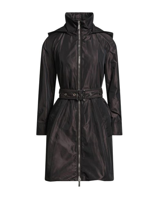 Moorer Black Overcoat & Trench Coat Polyester