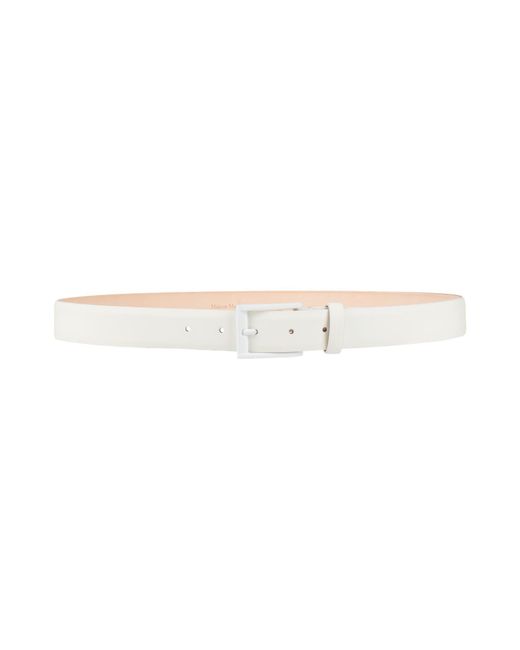 Maison Margiela White Belt Cow Leather
