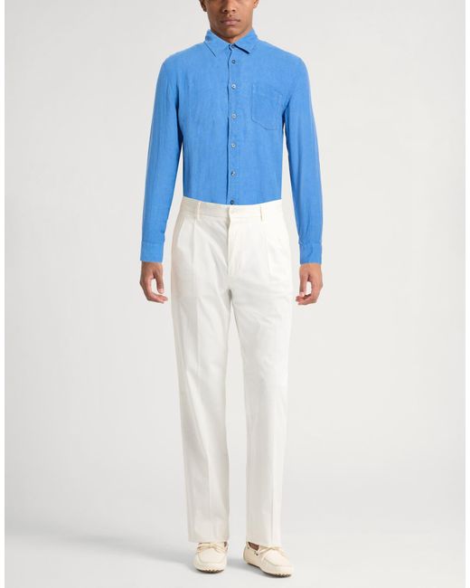 120% Lino Blue Sky Shirt Linen for men