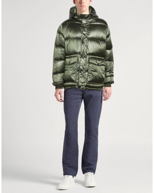 EA7 Green Puffer for men