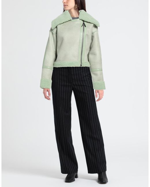 Twinset Green Shearling & Teddy