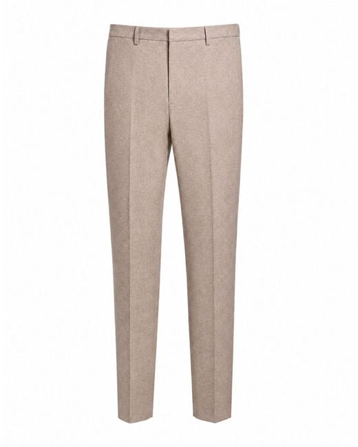 BRO-SHIP Natural Pants Virgin Wool, Polyamide, Cashmere, Elastane for men