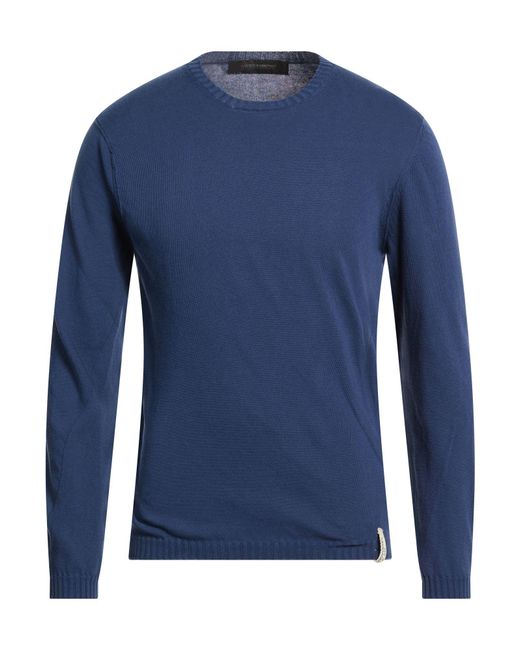 Messagerie Blue Patrizio Piscaglia Slate Sweater Cotton for men