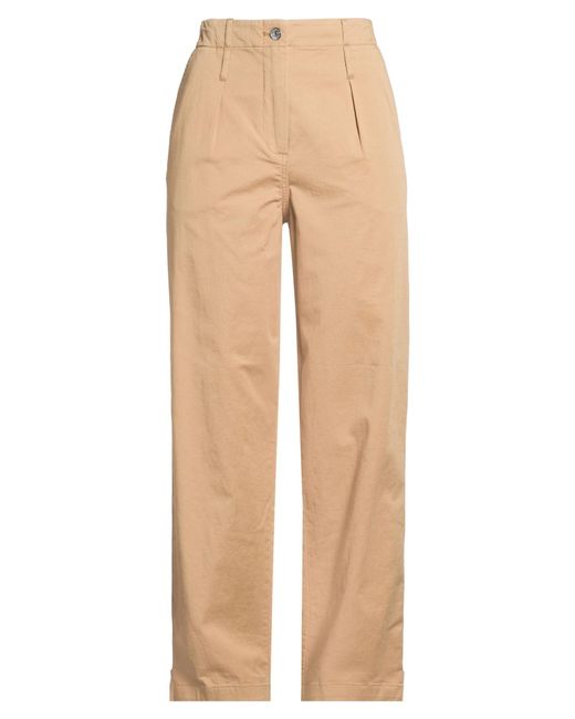 Samsøe & Samsøe Natural Sand Pants Organic Cotton, Linen, Elastane