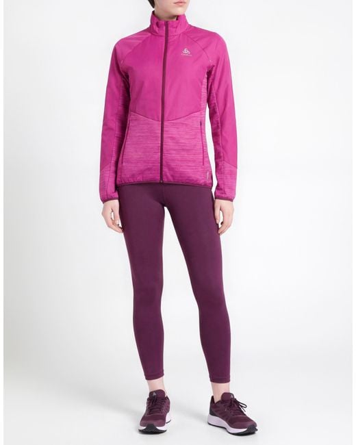 Odlo Pink Fuchsia Jacket Polyester, Elastane