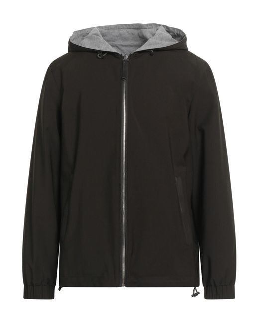 Yves Salomon Black Jacket Lambskin, Polyester, Wool, Elastane, Giza 45 Cotton for men