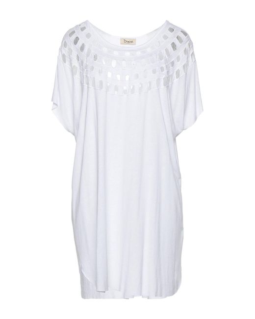 Dixie White T-Shirt Viscose, Linen