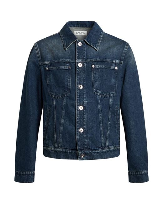 Lanvin Blue Denim Outerwear Cotton for men