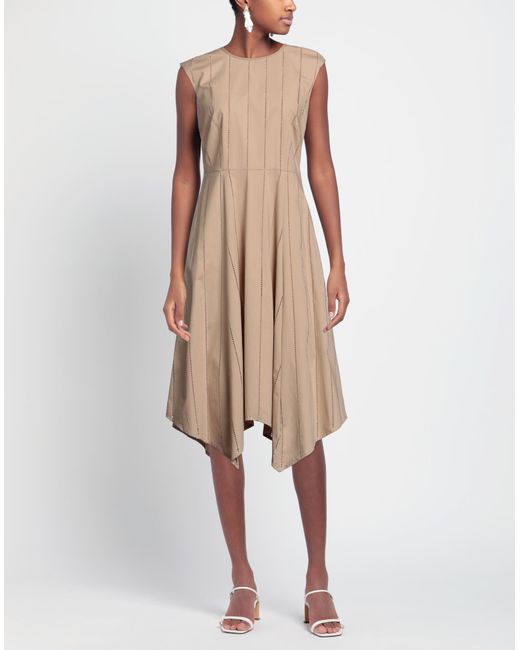 Peserico Natural Midi Dress