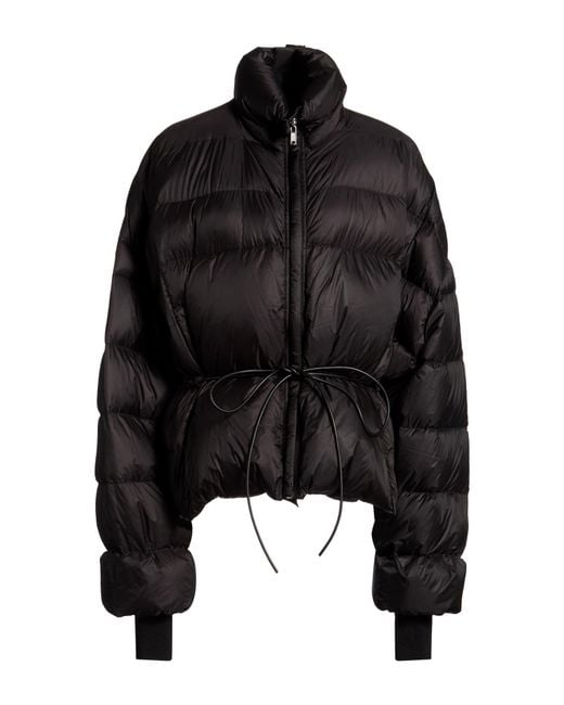 Rick Owens Black Puffer Polyamide, Virgin Wool