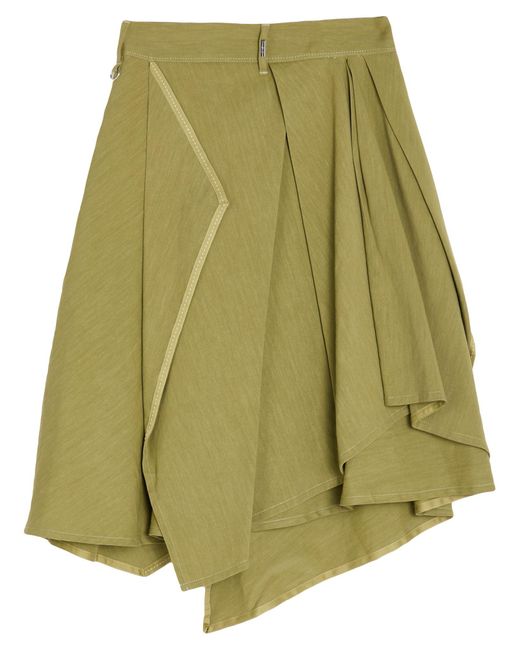 High Green Use Midi Skirt Hemp, Rayon, Elastane