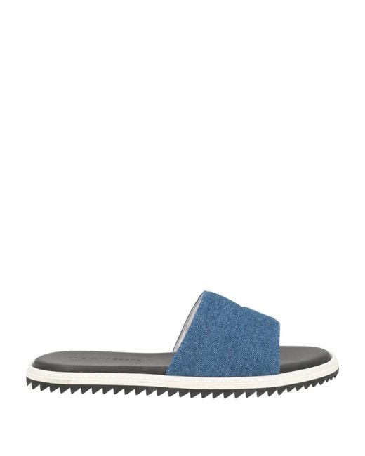 Kris Van Assche Blue Sandals Textile Fibers for men