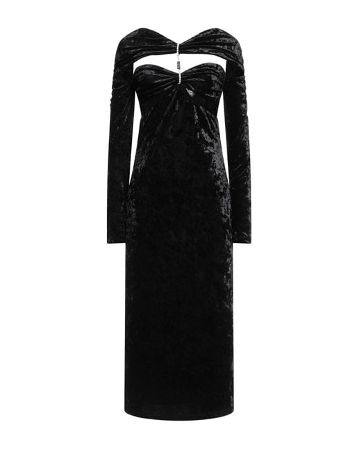 Versace Jeans Couture Black Midi Dress