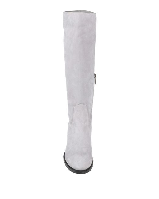 Santoni White Light Boot Leather