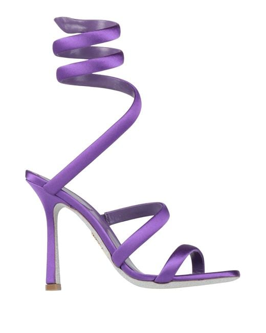 Sandali di Rene Caovilla in Purple