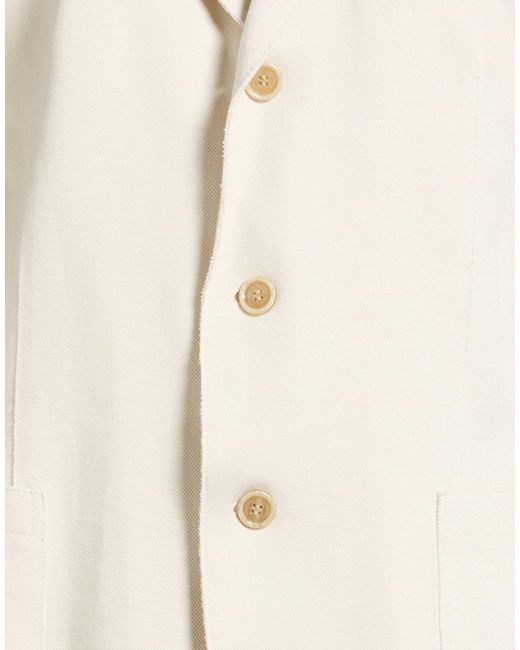 Eleventy Natural Blazer Cotton, Polyamide, Elastane