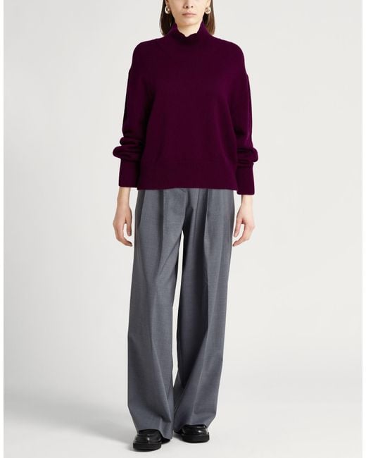 ANNAGRETA Purple Turtleneck
