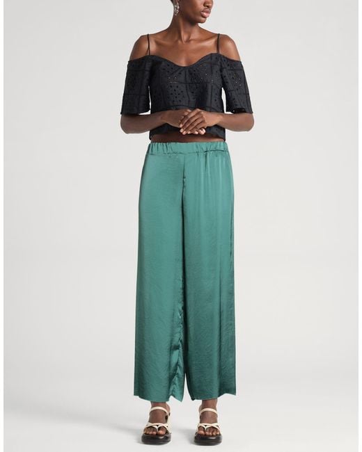 Alpha Studio Green Pants Polyester